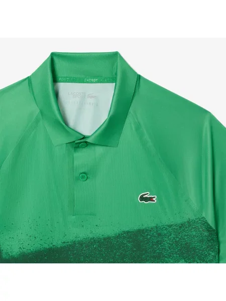 Lacoste Koszulka Polo Tennis X Novak Djokovic On Court zielony