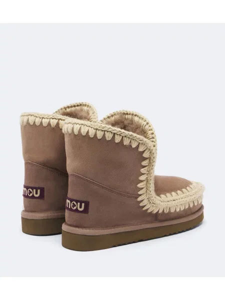 Cizme scurte Mou din piele de căprioară gri