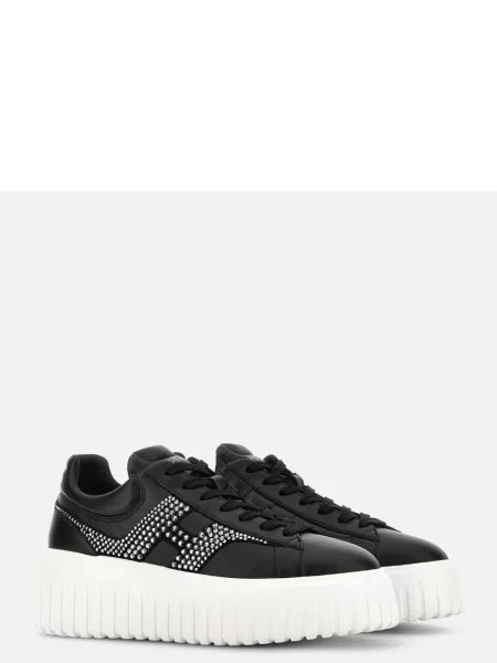 Sneakerși Hogan cu dungi negru