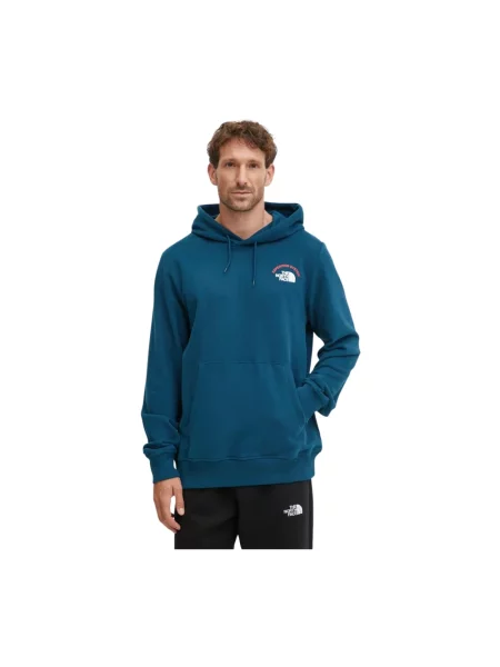 Bluza z kapturem The North Face niebieska