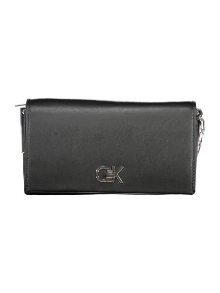 Torebka Calvin Klein skórzana biznesowa czarna