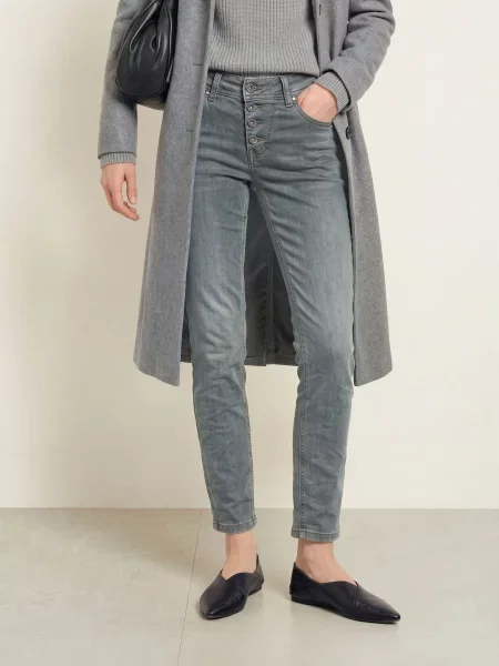 Buena Vista Skinny Džíny Malibu Cropped anthracite denim