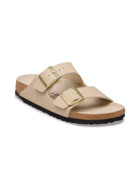 Birkenstock Arizona Birko-Flor Narrow Fit Triples Sandcastle Oyster Kobiety Sandały Birkenstock Beige Size: beżowe