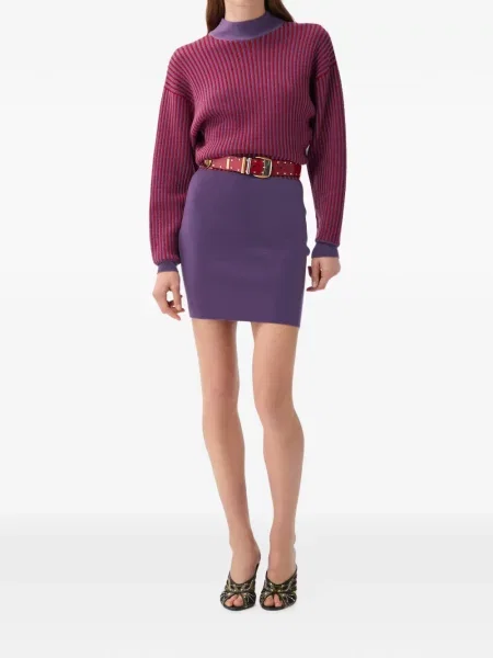 Rochie mini Versace de lână violet