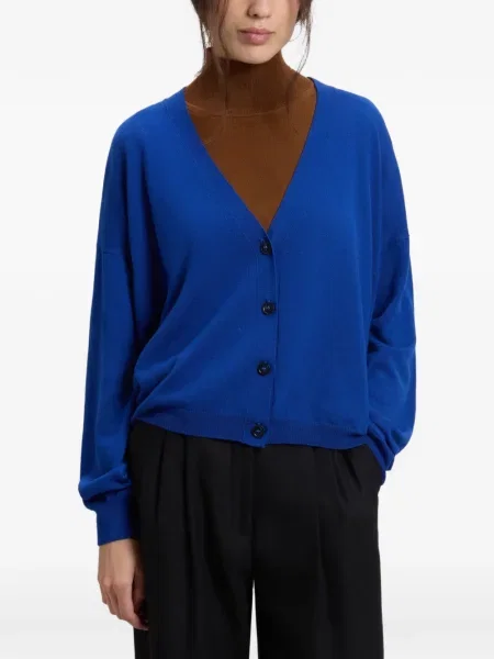 Cardigan Woolrich de lână albastru