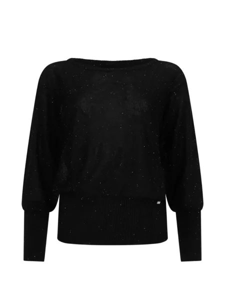 Top Herno tricotate negru