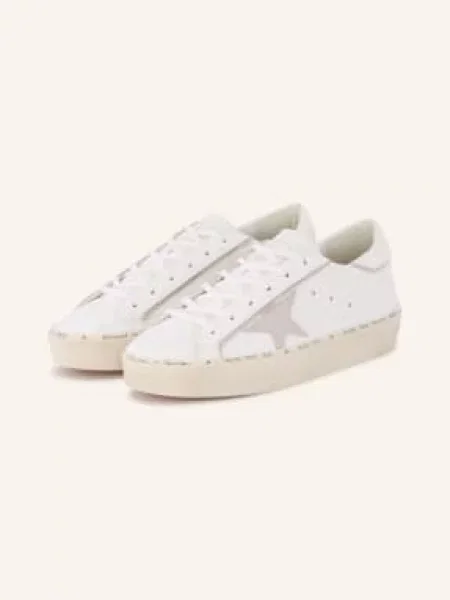 Golden Goose Tenisky Hi Star / stříbrná bílá