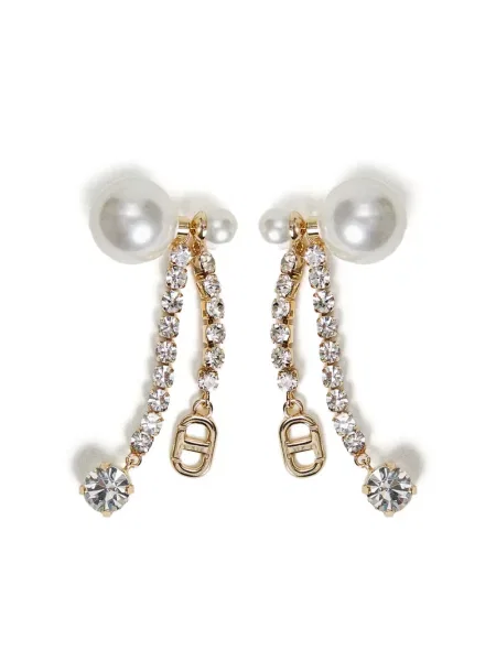 Cercei Twinset de cristal auriu