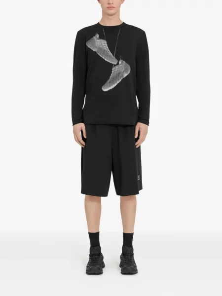 Суитчър Mm6 Maison Margiela X Salomon с принт черно