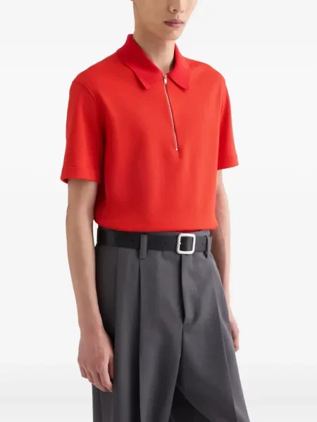 Polo Jil Sander tricotate roșu