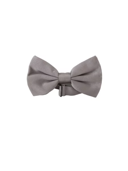 Jedwabny krawat Dolce And Gabbana szary