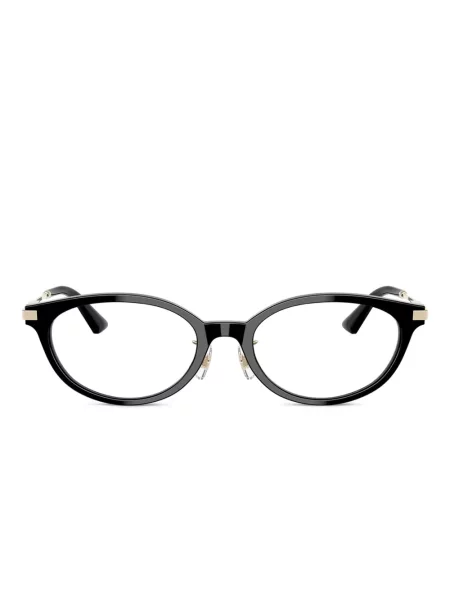 Ochelari de soare ovali Jimmy Choo Eyewear negru