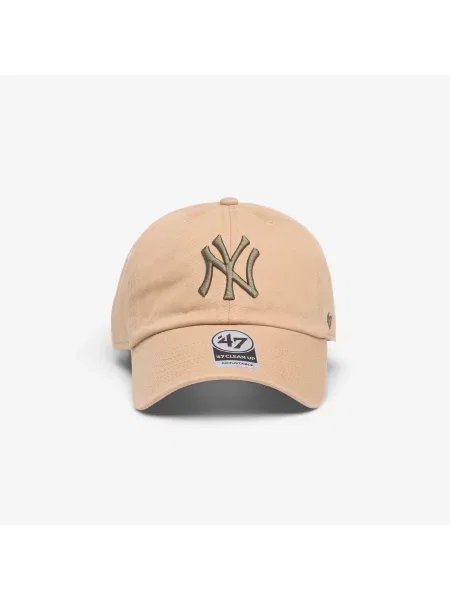 Czapka Brand MLB Clean Up Contrast New York Yankees Cap Khaki Universal beżowa