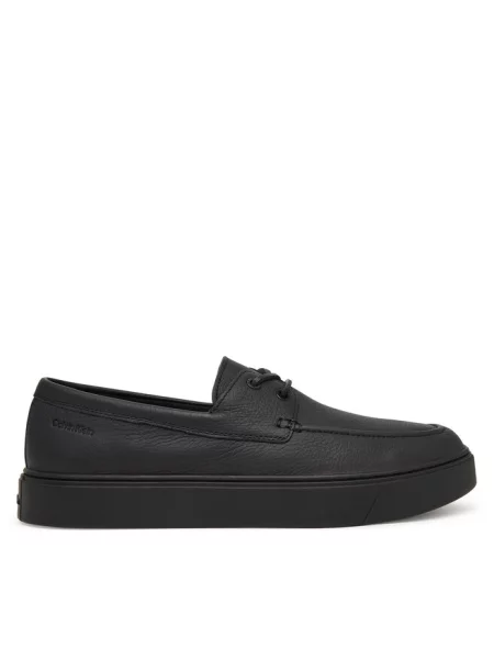 Calvin Klein Półbuty Hybrid Clean Boat Shoe Lth czarny