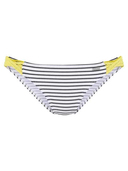 VENICE BEACH Slip costum de baie negru galben alb