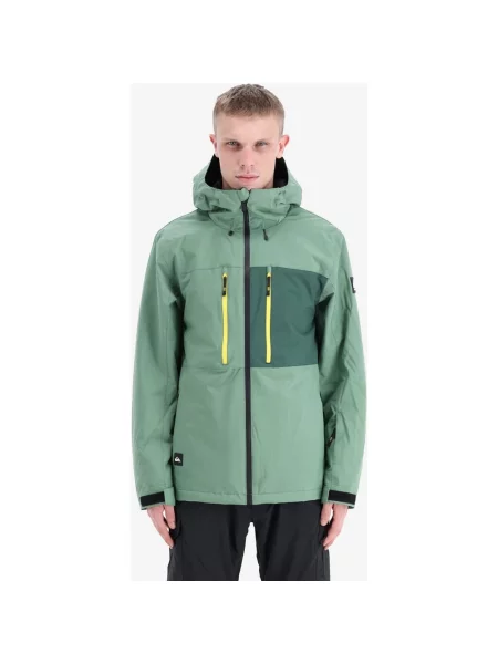 Kurtka z kapturem Quiksilver Sycamore Solid miętowa S zielona