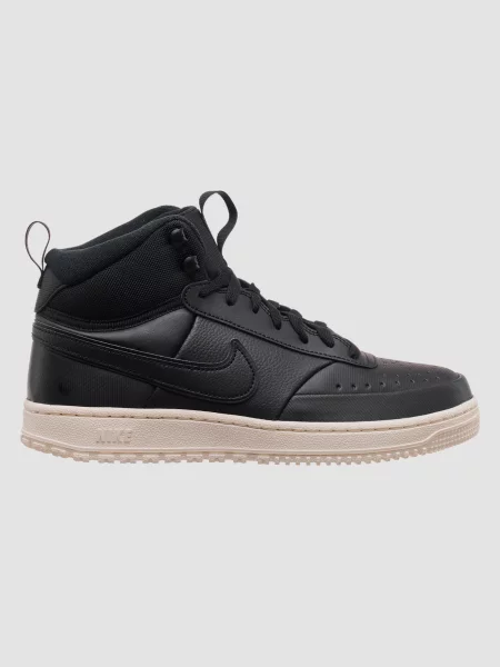 Кожаные кроссовки Nike NikeCourt черные