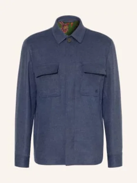 Etro Płaszcz Wierzchni blau niebieski