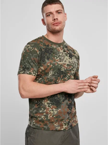 Tricou Brandit cu model camuflaj negru