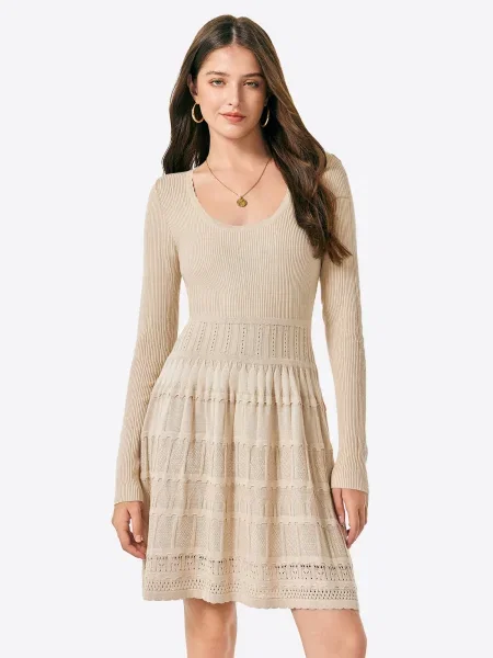 Imily Bela Rochie tricotat kaki