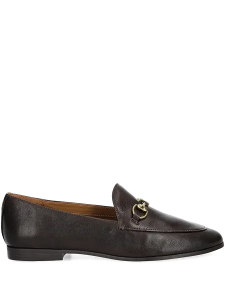 Kožne loaferice Nokwol smeđa