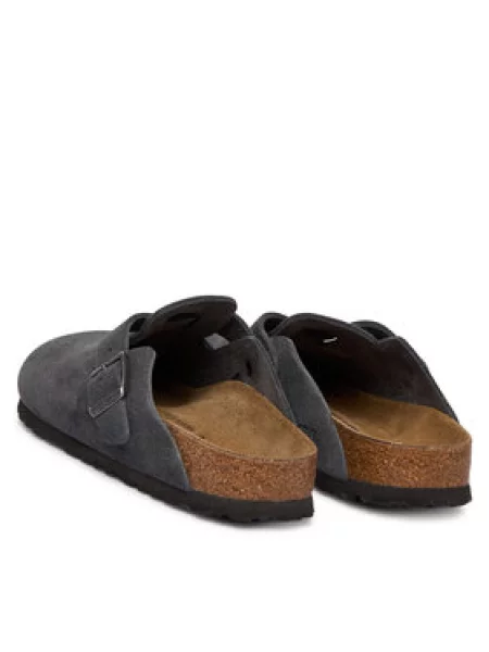 Semišové pantofle Birkenstock šedé