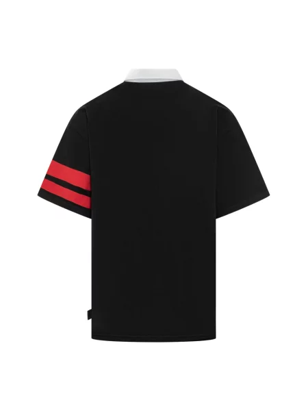 Koszulka polo Gcds w paski z logo czarna