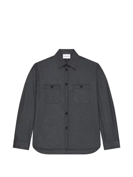 Cămașă Givenchy de flanelă gri
