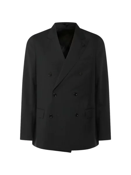 Вълнен двуреден костюм Lardini черно