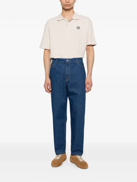 Polo Maison Kitsune cu broderie