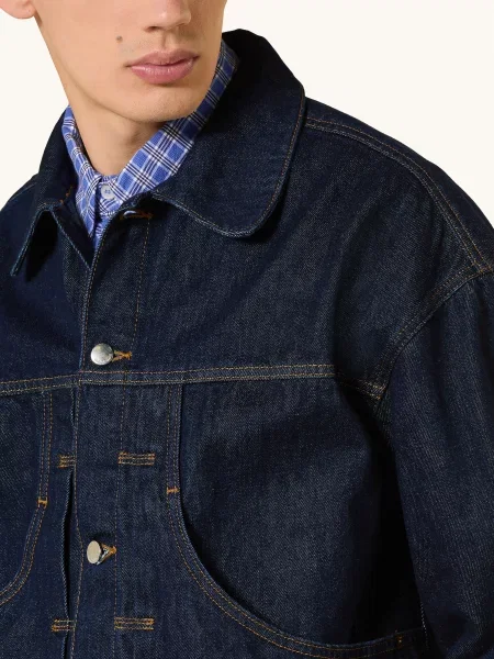 About:Blank Džínová Bunda raw indigo