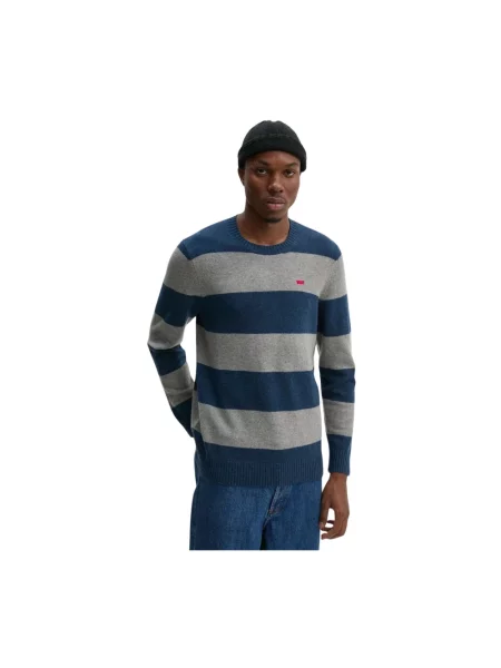 Levi's sweter wełniany lekki niebieski