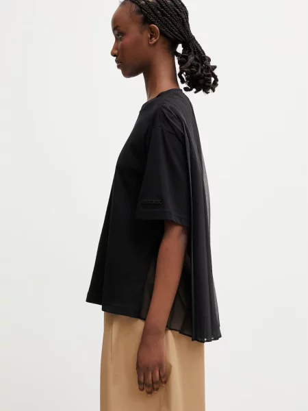 Sportmax Spxspiga μπλούζα γυναικεία απλή μαύρο