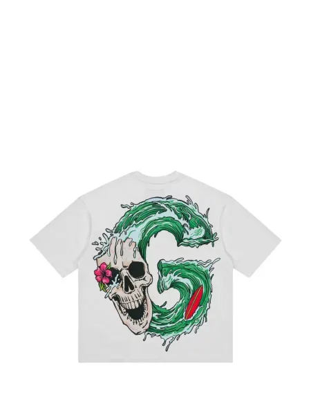 Tricou Godspeed cu imagine alb