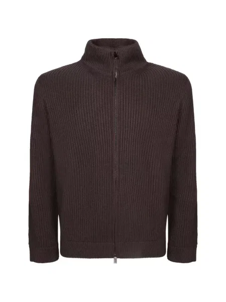 Cardigan Dell'oglio tricotate maro