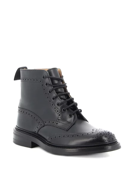 Cizme scurte Tricker's din piele negru