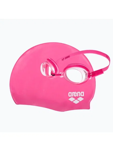 Детски комплект шапка за плуване и очила ARENA Pool pink розово