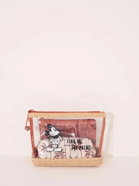 Комплект козметични чанти women'secret MICKEY 3 броя кафяво