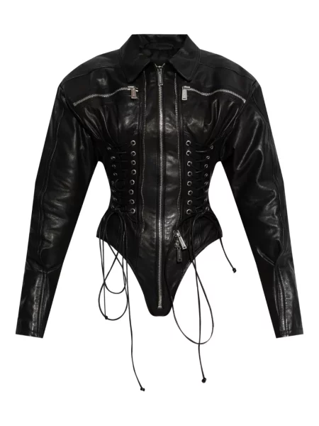 Geanta de piele Dsquared2 negru