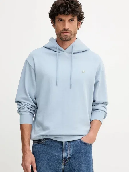 Суичър с качулка United Colors Of Benetton с качулка черно