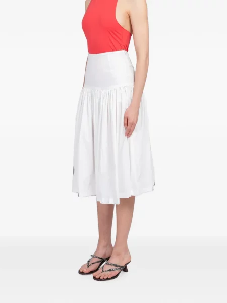 Pantaloni culottes Amomento alb