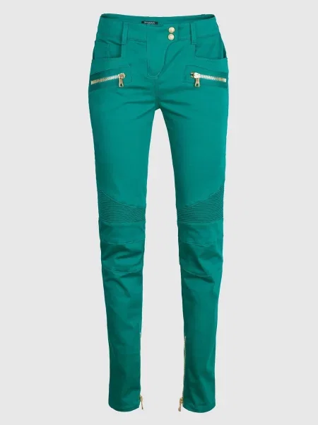 Брюки Balmain зеленые