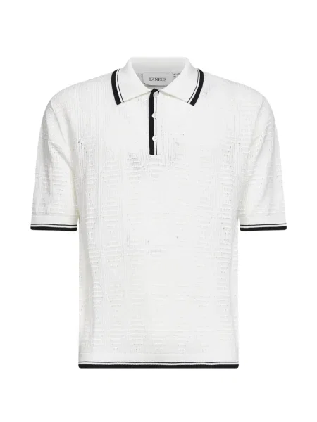Поло тениска Laneus бяло