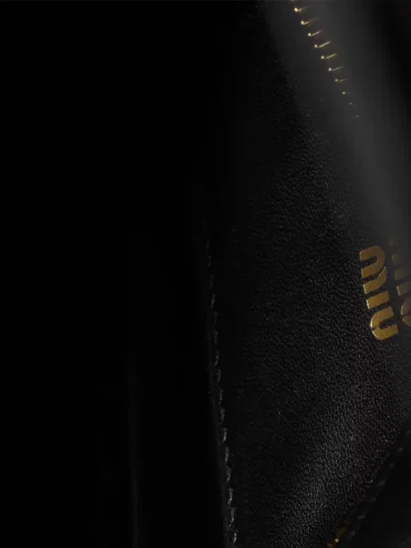 Geanta de piele Miu Miu din piele negru