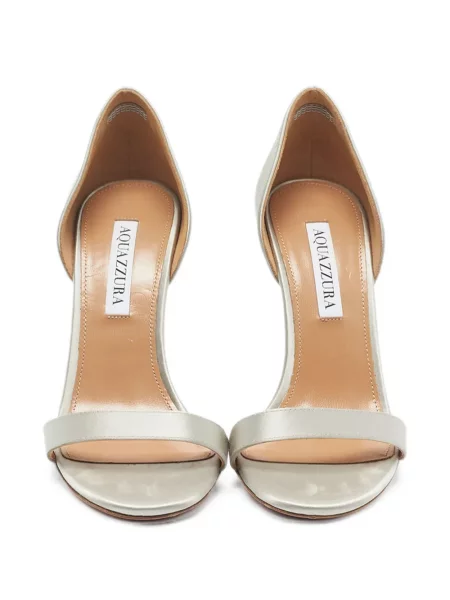 Sandale Aquazzura din satin gri