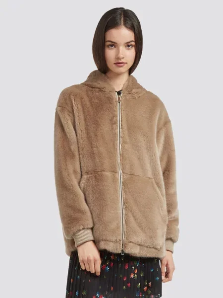 Шуба Trussardi бежева