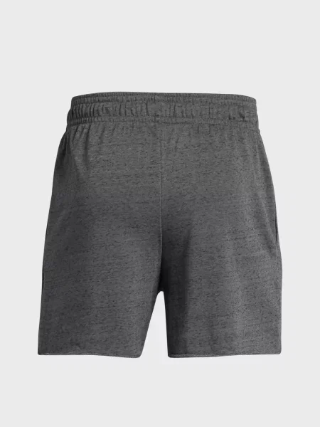 Короткие махровые спортивные шорты Under Armour серые
