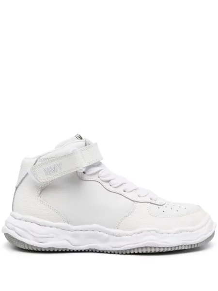 Sneakerși Maison Mihara Yasuhiro cu broderie din piele alb