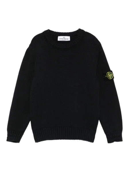 Sweter dziecięcy Stone Island czarny