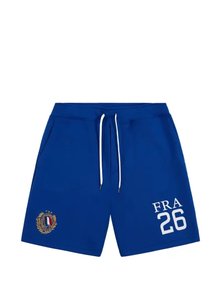 Pantaloni scurți Polo Ralph Lauren cu broderie tricotate verde